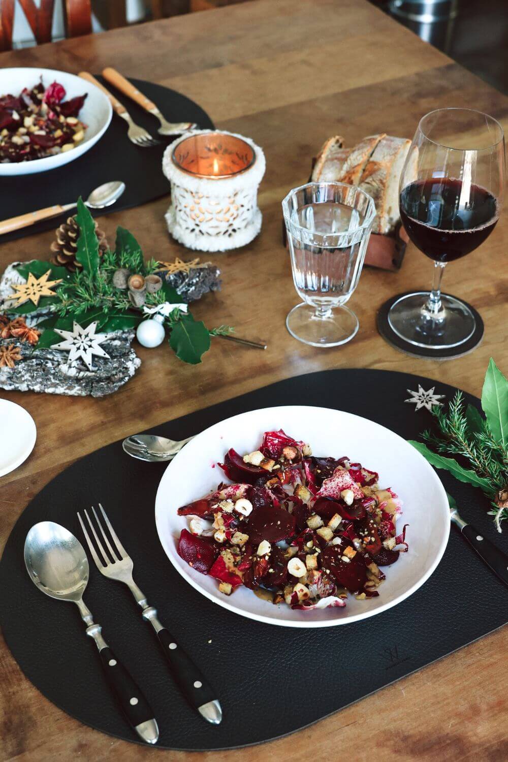 Radicchiosalat mit Roter Bete und Zwetschgen - Wunschleder