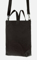Crossbody Bag Leinen Leder | schwarze Handtasche | andgenähte Crossbody-Tasche | Wunschleder | Wunschleder