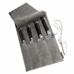 Messer Tasche | Kochmesser | Leder | Blattwerk | Wunschleder