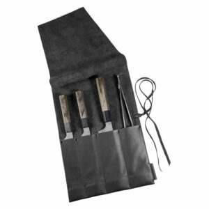 Messerrolle für Köche | Messertasche Leder | personalisierbare Rolltasche für Messer | Wunschleder