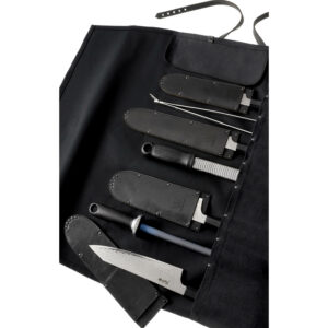 Messertasche Canvas 10 Köcher | Messertasche Stoff |Rolltasche für Messer | Wunschleder