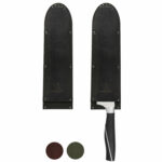 Klingenschutz für Kochmesser | Leder mit Kevlar | Messerhülle | braun, schwarz, | Wunschleder