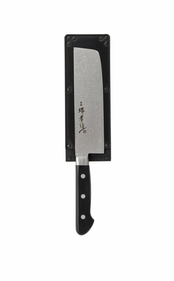 Klingenschutz eckig Leder | Klingenschutz japanisches Messer | Wunschleder