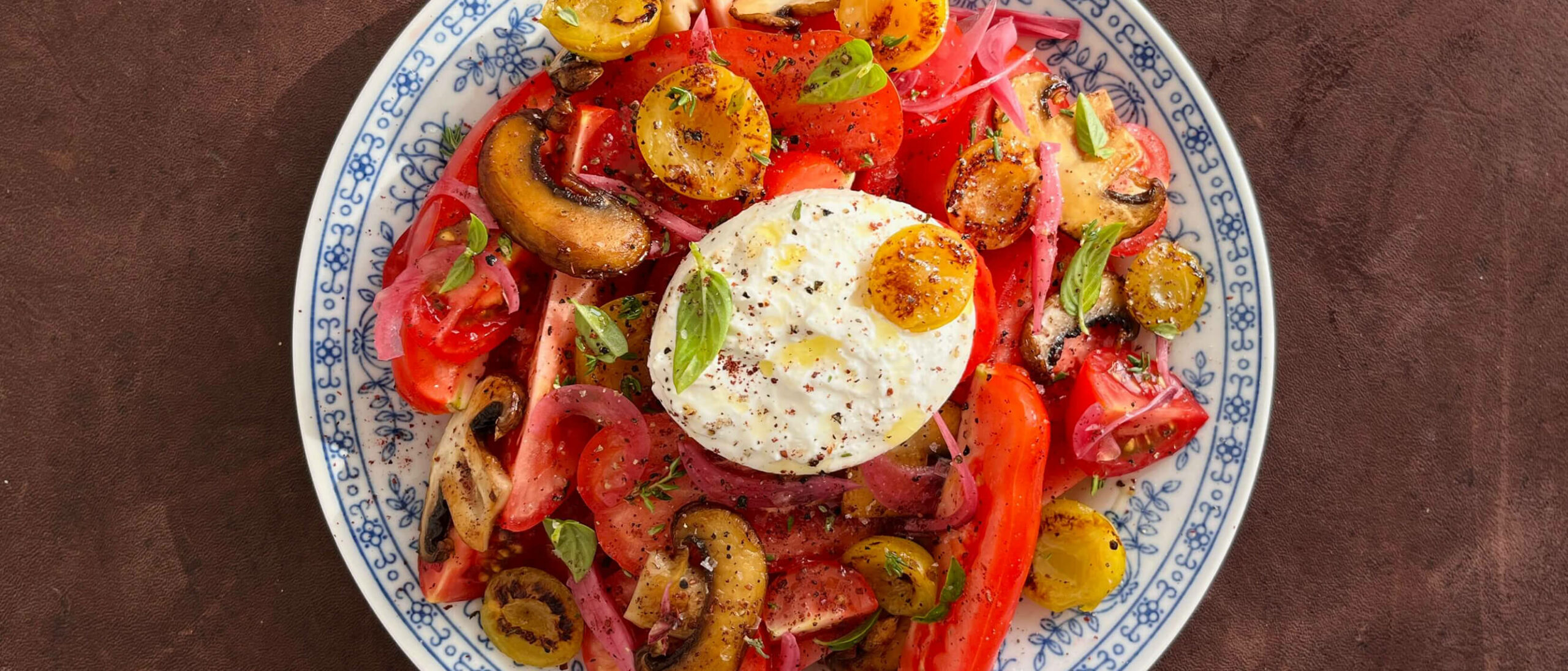 Tomatensalat, Burrata, Mirabelle