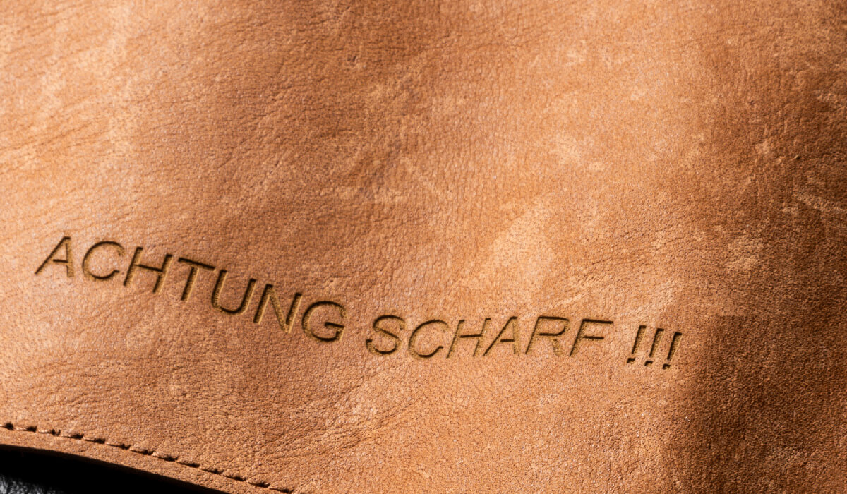 Gestalte deine Messertasche einzigartig