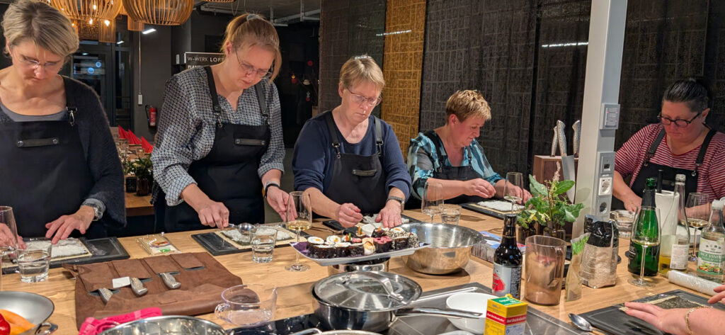 Sushikurs Passau, Sushi lernen Thyrnau, Kochkurs Sushi, Wunschleder