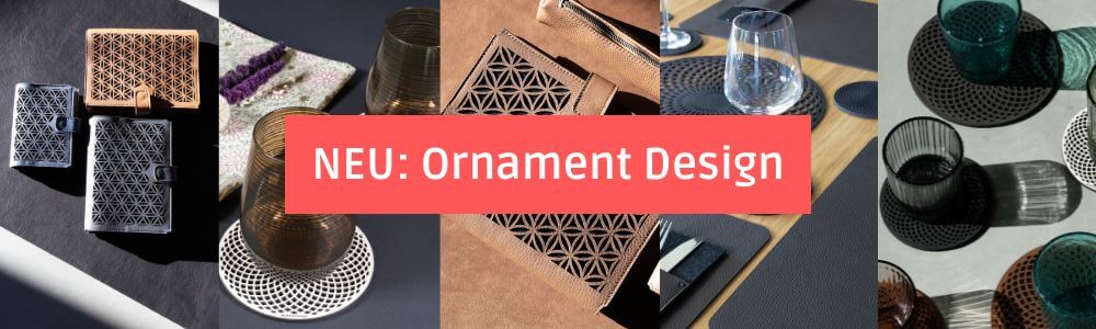 Ornament Design, Lasercut Design, Tischdeko, Büro Zubehör, Wunschleder