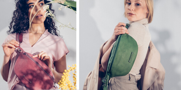 Bauchtasche Leder, Crossbody Bag Leder, Gürteltasche, Wunschleder