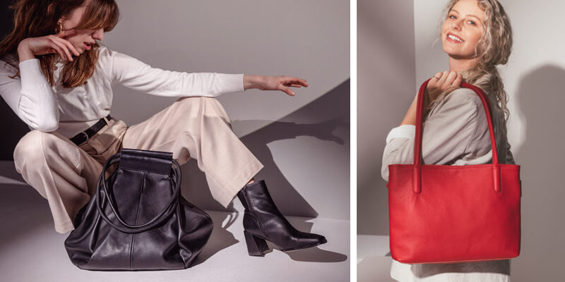 Große Ledertasche, Shopping Bag, Shopper, praktische Hobo Bag, Schultertasche Leder, Wunschleder