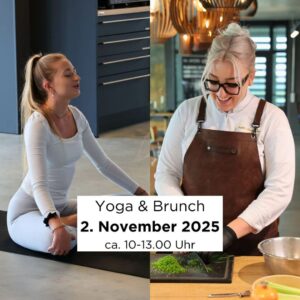 Yoga Brunch Passau Thyrnau, Brunchbuffet, Yogastunde, Wunschleder