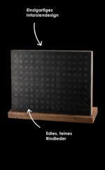 Messerblock Holz Leder |magnetischer Messerblock| Messerhalter magnetisch