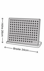 Messerblock Holz Leder |magnetischer Messerblock| Messerhalter magnetisch