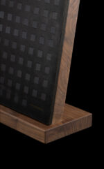 Messerblock Holz Leder |magnetischer Messerblock| Messerhalter magnetisch