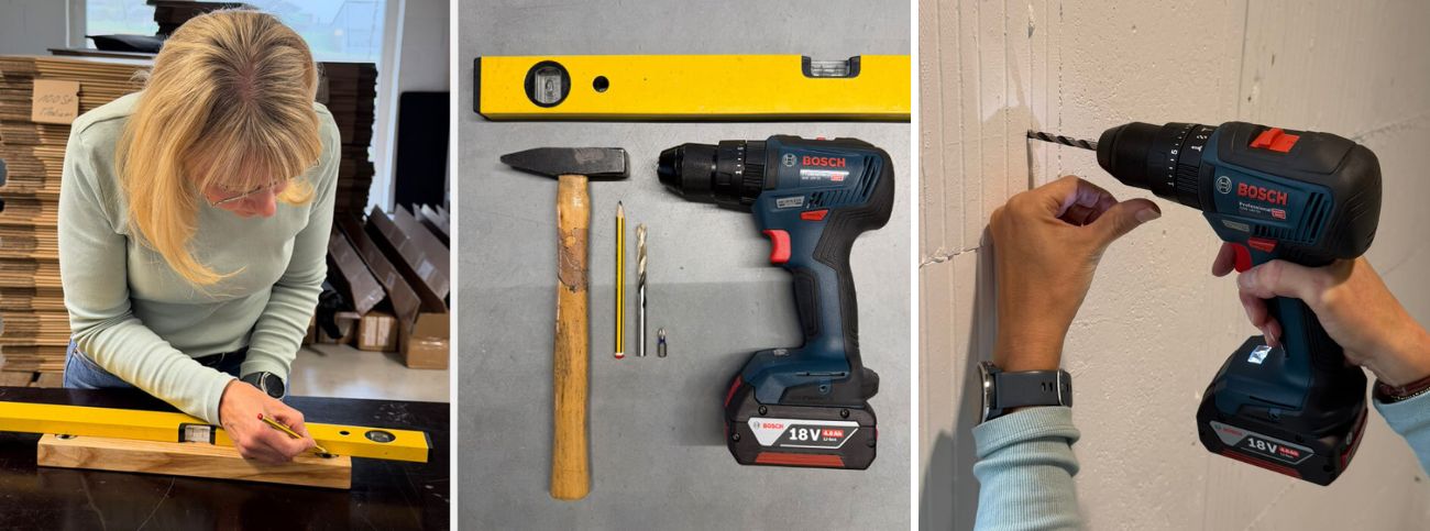 Montageanleitung Messerleiste, Magnetleiste anbringen, Wunschleder