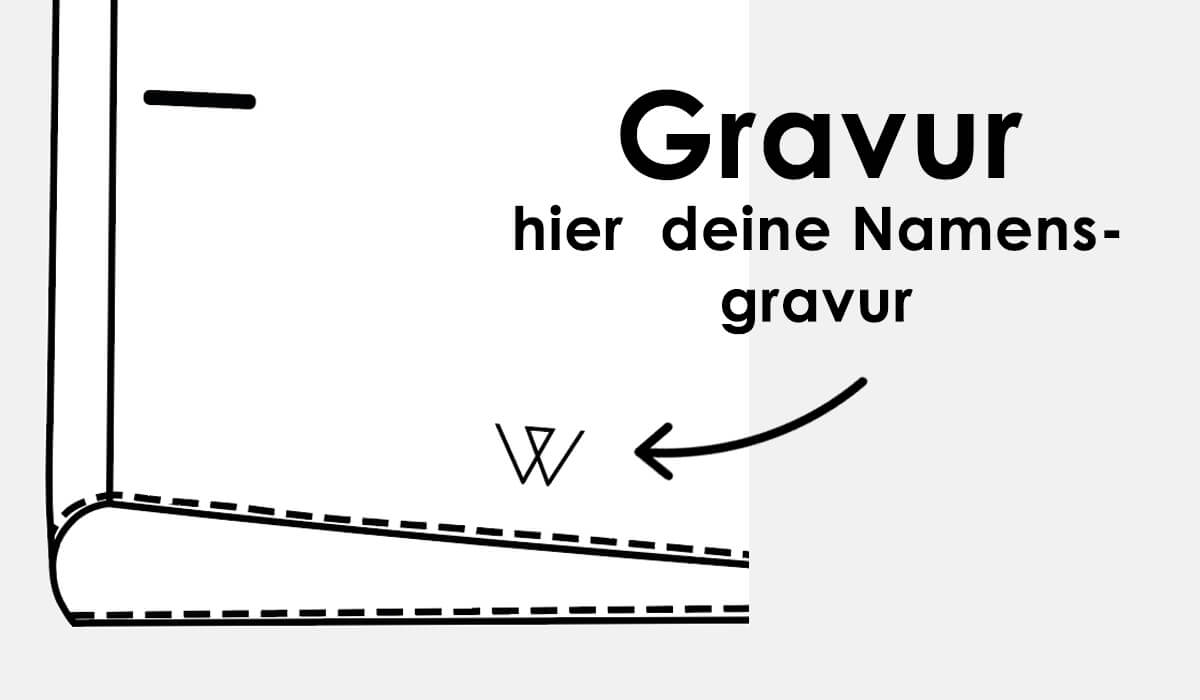 Wo wird die Gravur platziert?