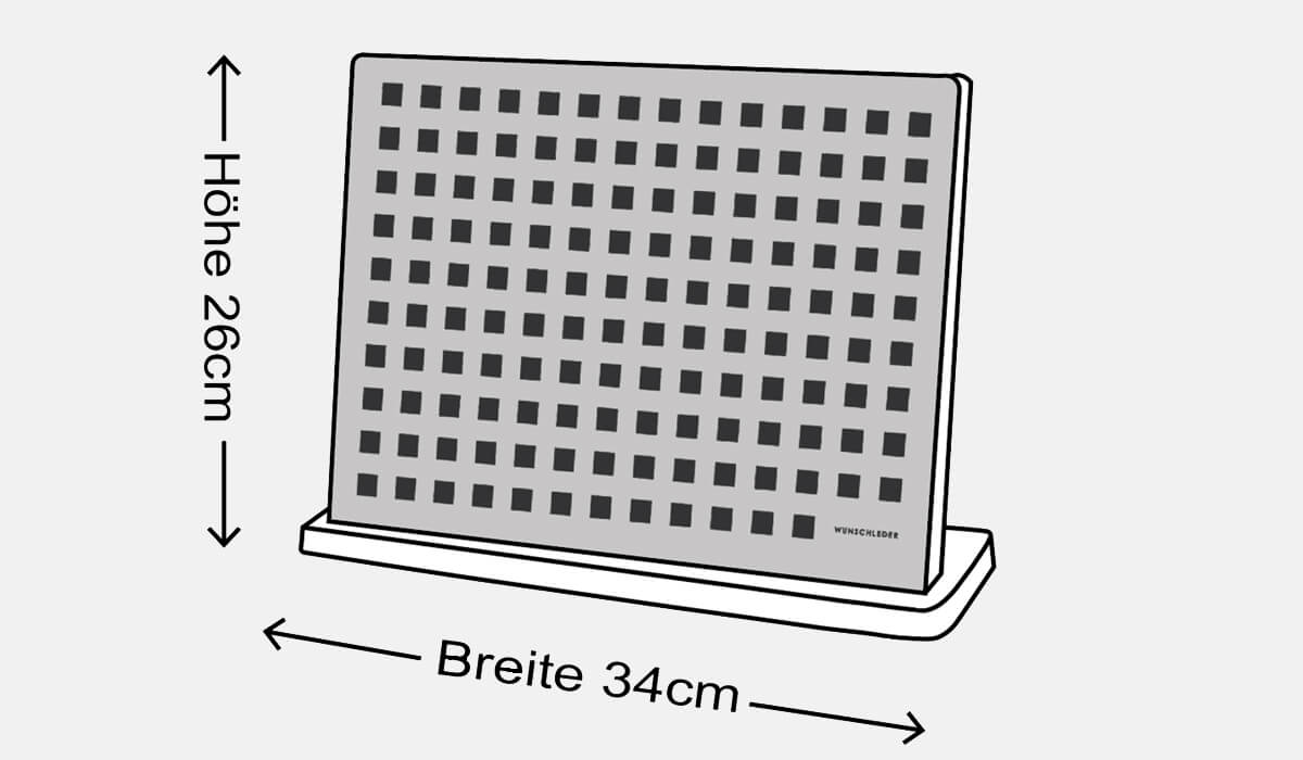 Welche Maรe hat der Messerblock?