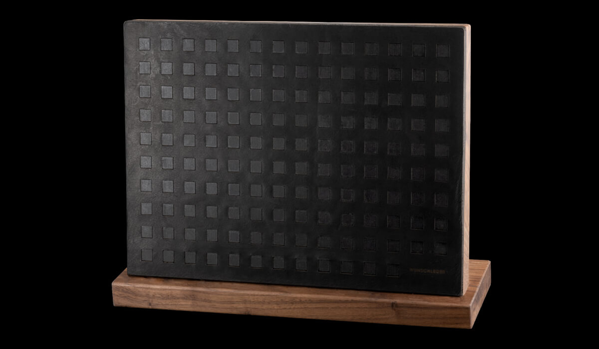 Eleganter Messerblock mit Intarsien-Design