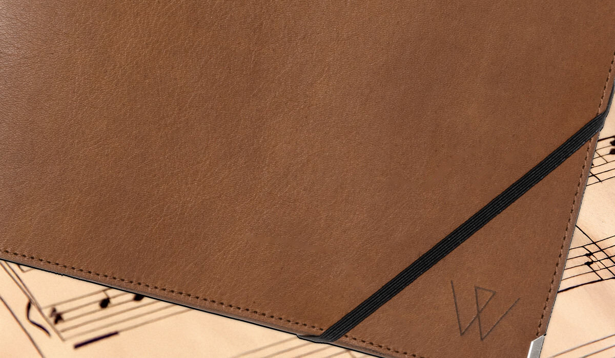 Handgefertigte Konferenzmappe aus Leder