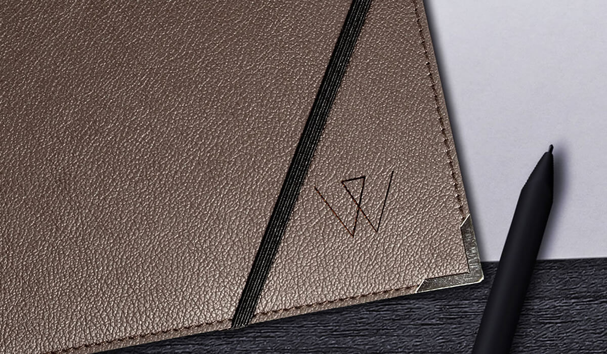 Konferenzmappe aus Rindleder