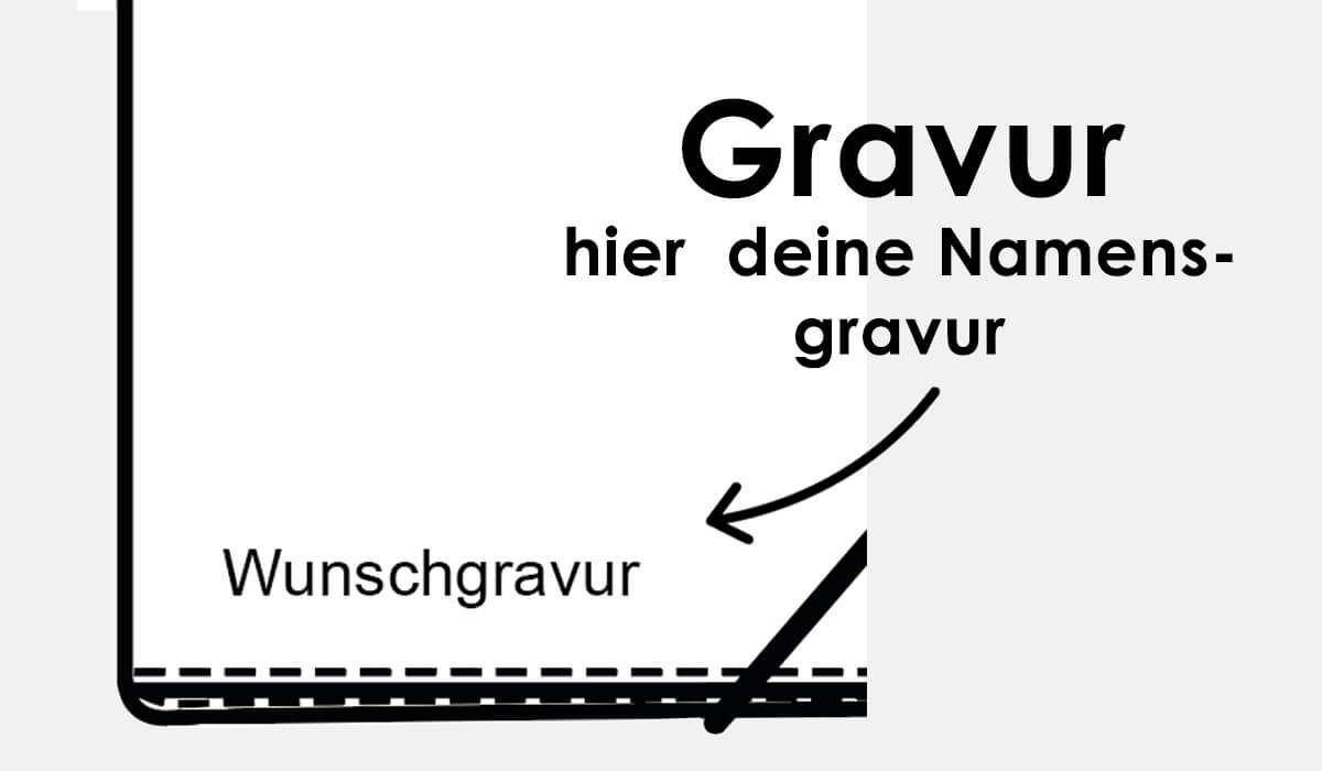 Wo wird die Gravur platziert?
