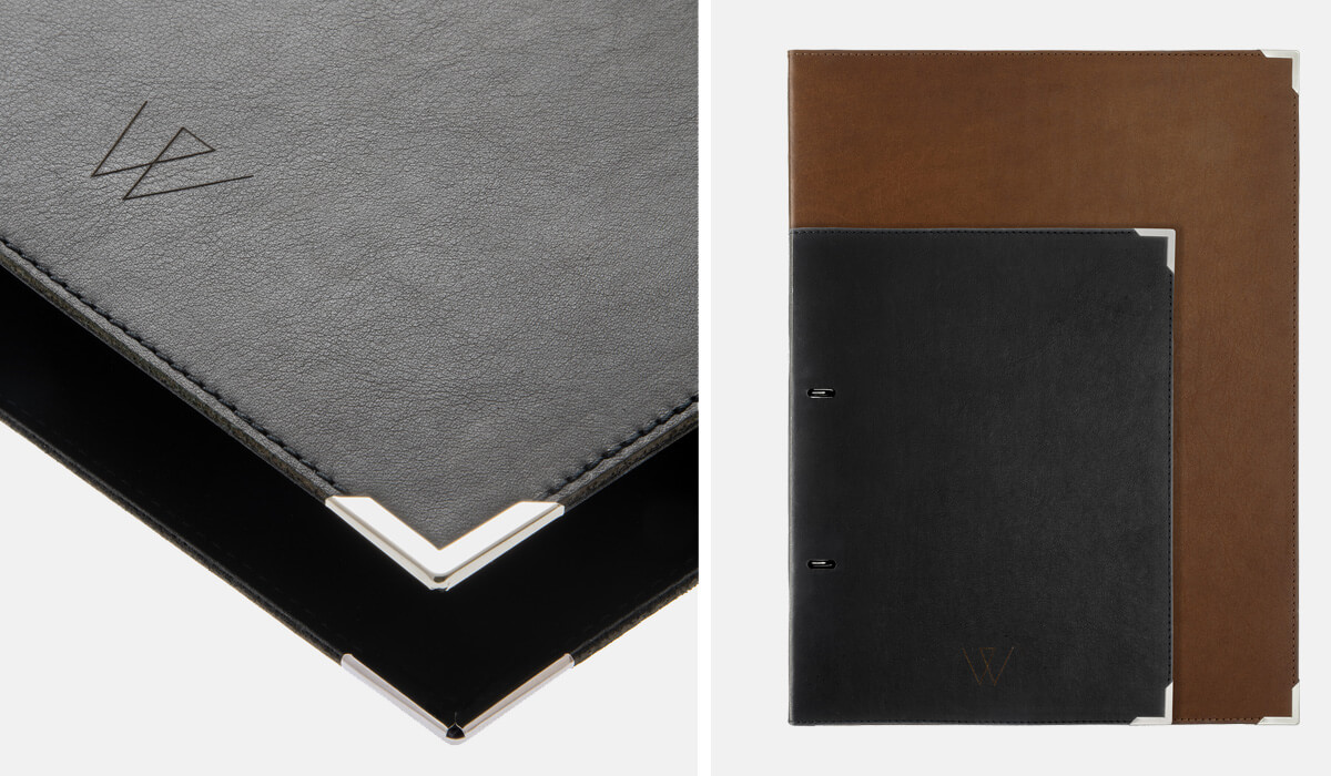 Ringbuch aus elegantem Rindleder