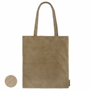 Einkaufsbeutel Leder | Einkaufstasche faltbar | Shopper Veloursleder|